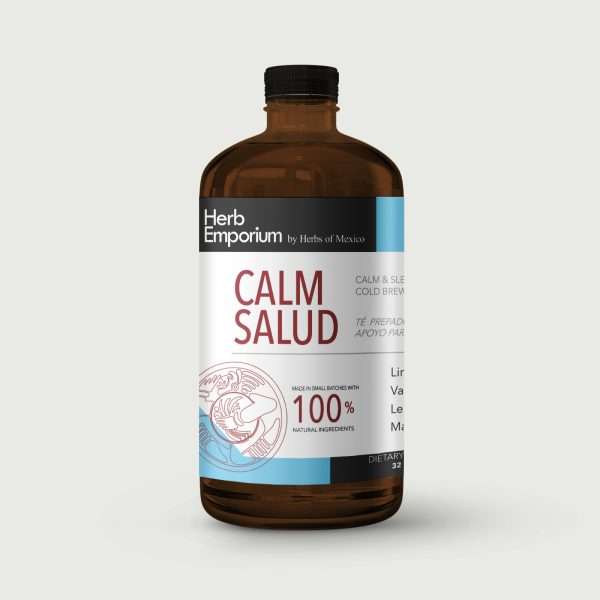 Calm Salud Cold Brew Tea Cocentrate 32 Fl oz Front