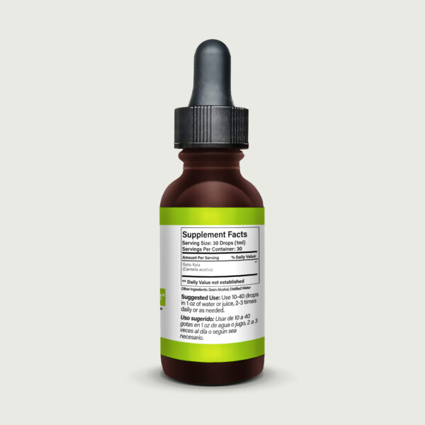 Gotu Kola Extract 1 fl oz (30ml) Supplement Facts